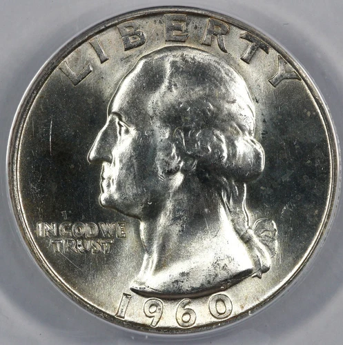 1960-D 25c Washington Quarter ANACS MS 65