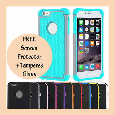 Shockproof Tough Heavy Duty Tradie Armor Case Cover for Apple