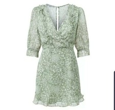 Chiffon Green Chiffon Size L UK 10/12