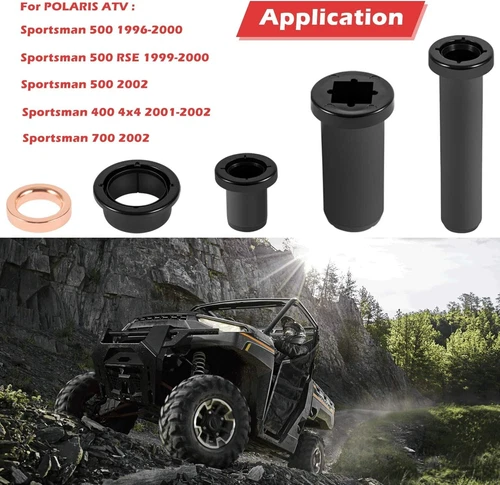 Caltric Rear A Arm Bushing Kit For Polaris Sportsman 500 4x4 HO 2001 - Foto 3 di 15