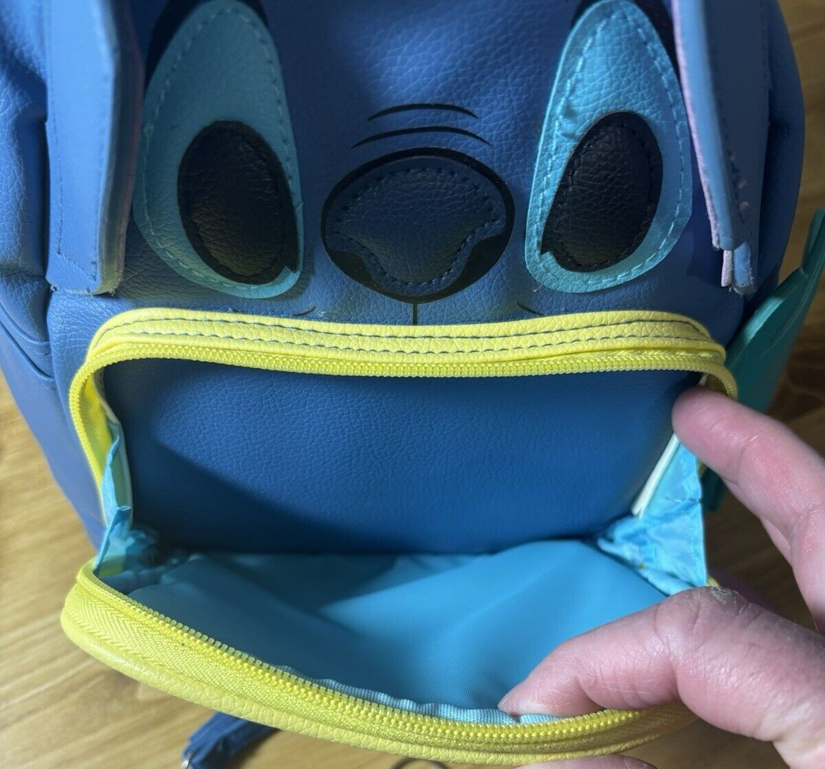 Disney Stitch Blue Pineapple Mini Backpack & Zipp… - image 3