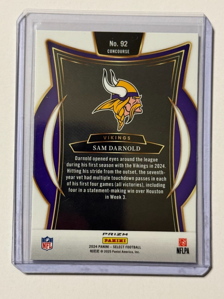Sam Darnold 2024 Panini Select Concourse Silver #92 | eBay