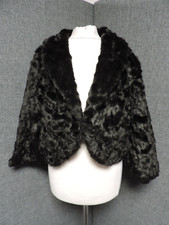 Jane Norman Shrug 3/4 Sleeve Fur Uk 12 Rrp £50 Ln028 Ff 19