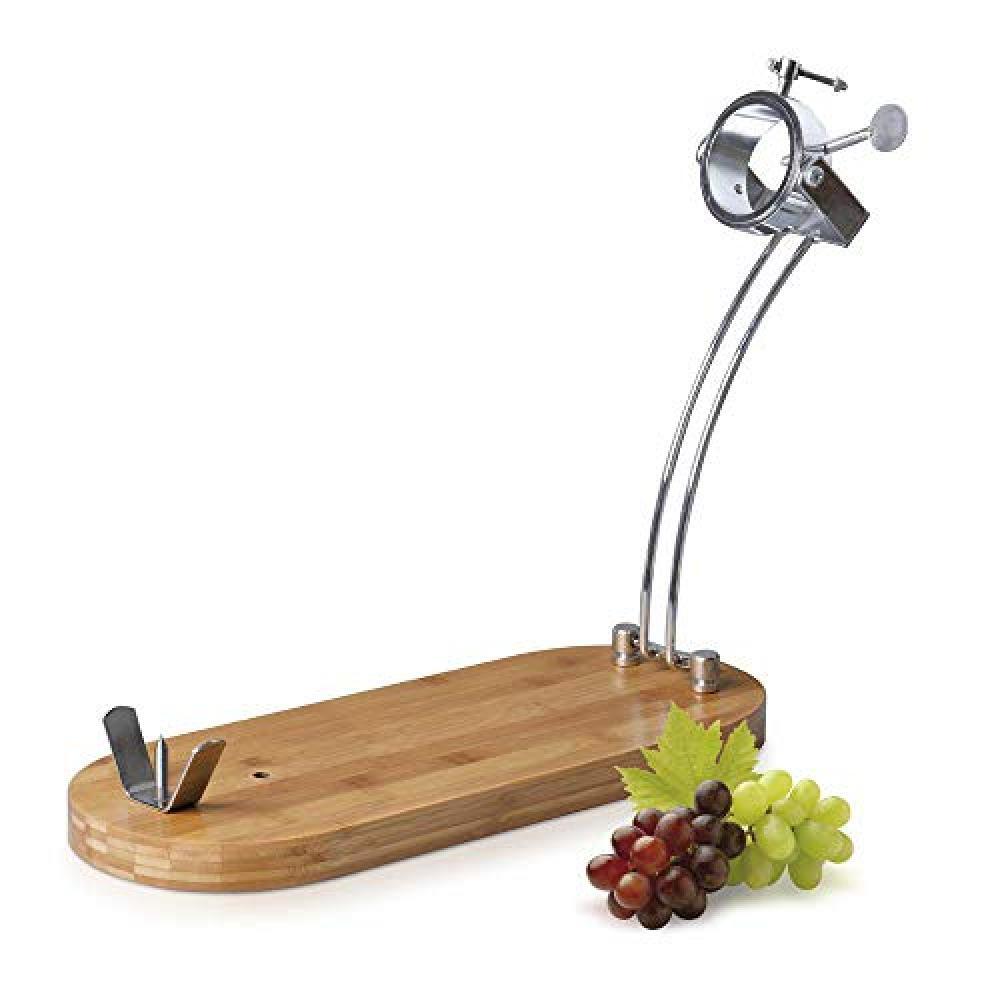 (TG. Estandar) Metaltex Porta prosciutto in Legno Girevole, Nero, Estandar - NUO