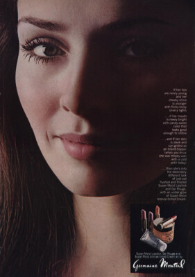 1970 Germaine Monteil: If Her Lips Are Newly Young Vintage Print Ad