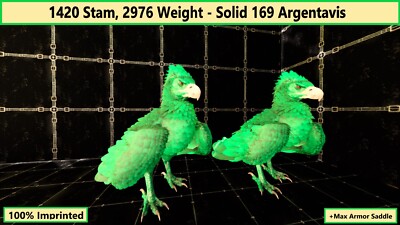 Ark Ascended - Argentavis 1420Stam, 2976 Weight  [100% Imprinted] - Official PVE