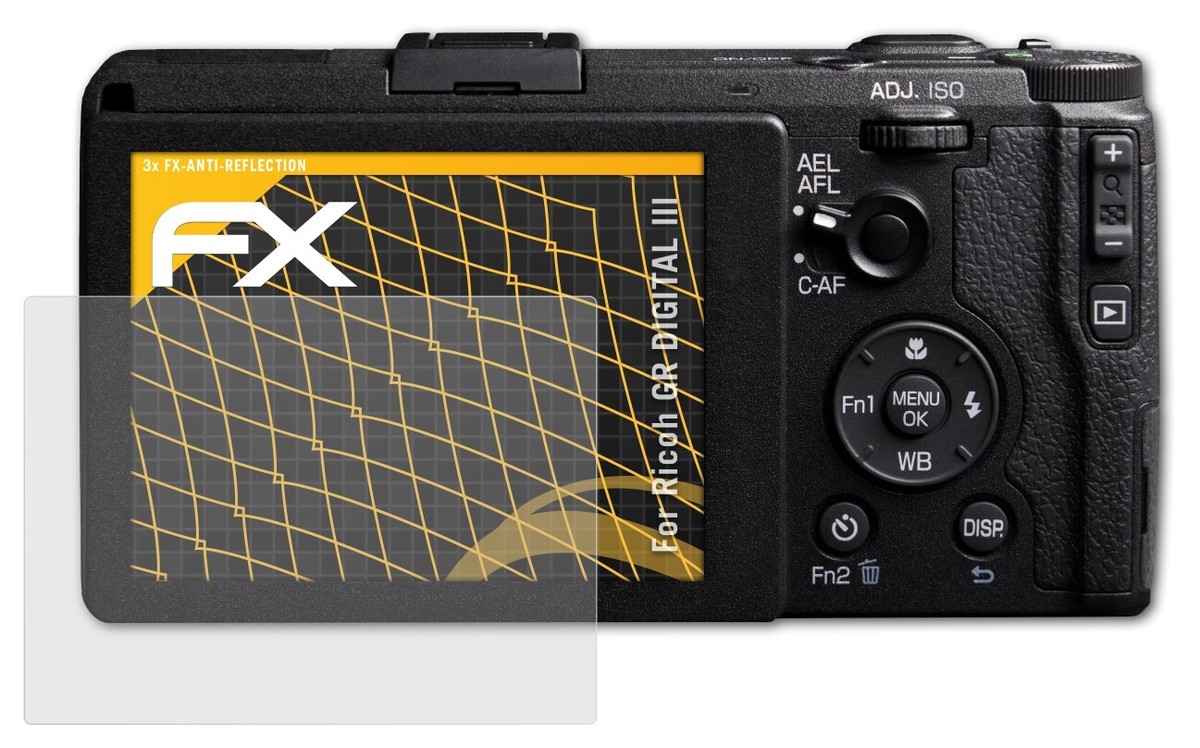 3x Films Protecteurs AtFoliX Pour écran Ricoh GR III – Mat & Antichoc – Fabriqué En Allemagne