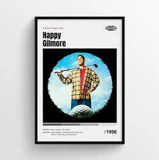 Happy Gilmore Movie Poster Print, Wall Art - Unframed