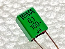 25pcs - .1uf 100v  10% WIMA MKP2 5x10x7.2  Capacitor