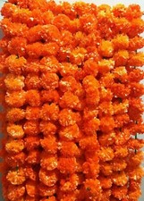 Indian Wedding 20 PC Decoration Wedding Garlands Strings Artificial marigold