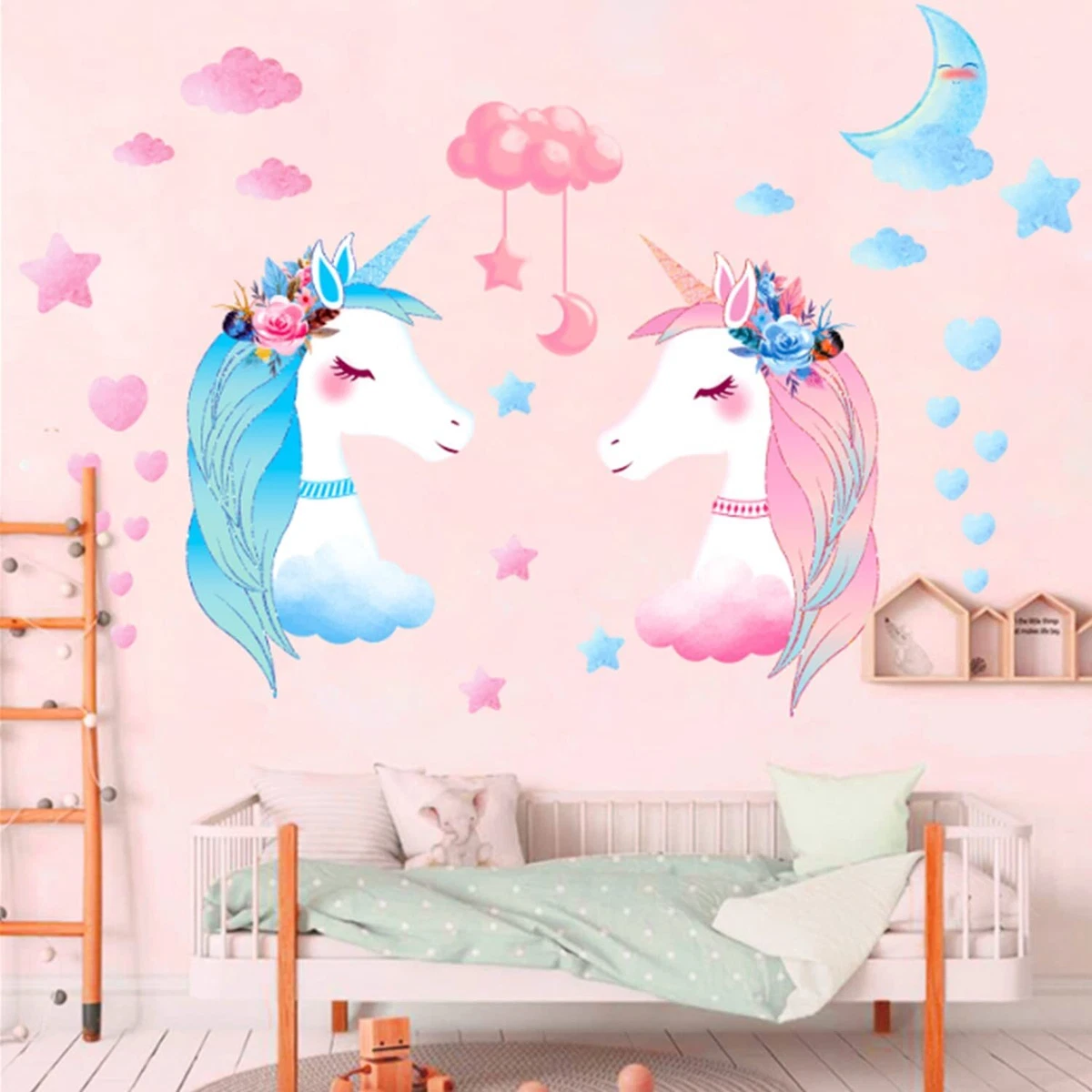 WALL STICKER UNICORN DISNEY DECAL GIRLS KIDS BEDROOM VINYL MURAL ART HOME  DECOR