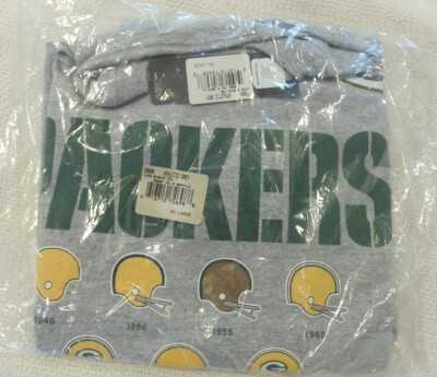 Green Bay Packers LS T-Shirt XXL Helmets NEW W/ TAGS Reebok NFL Team Apparel