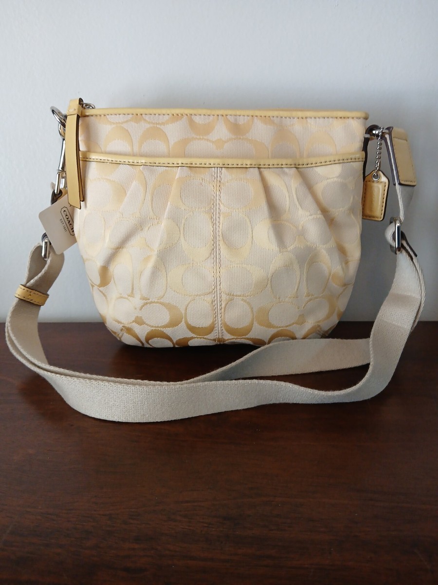 Coach Signature Collection Lemon Lemon Crossbody Purse