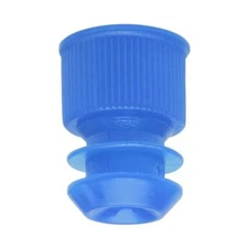 Test Tube Cap, Flange Type, 12mm, Blue, Karter Scientific 207U1 (Pack 20000)