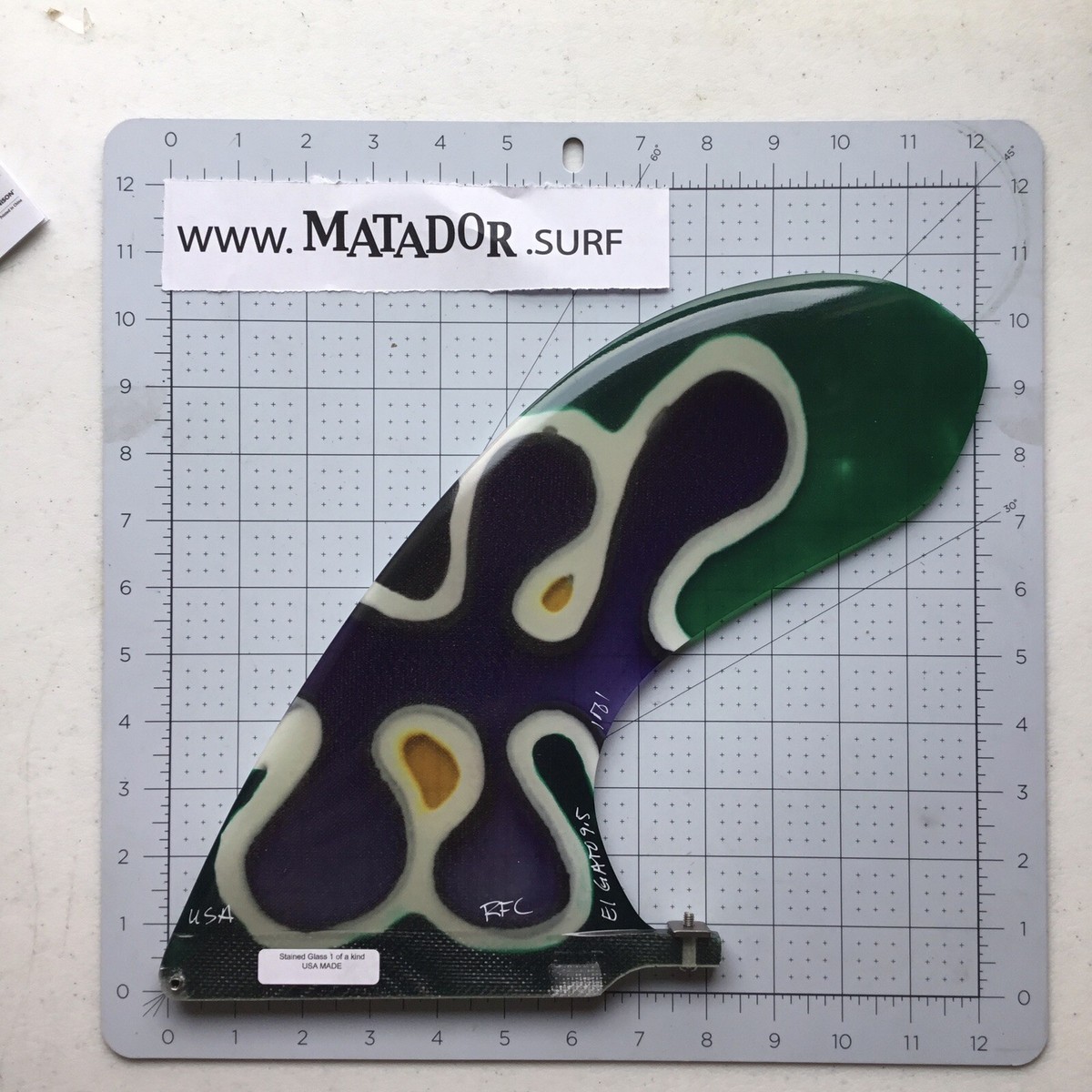 RFC el Gato 9.5 wood fin フィン Rainbow Fin | El Gato | 9.5 – Icons of Surf