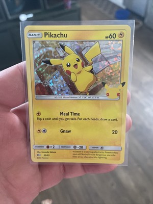Pokemon 25th Anniversary. Shiny Pikachu. | eBay