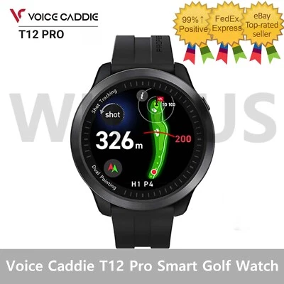 Voice Caddie T12 Pro Smart Golf Watch Globalmap Course View AI Golf - Tracking=