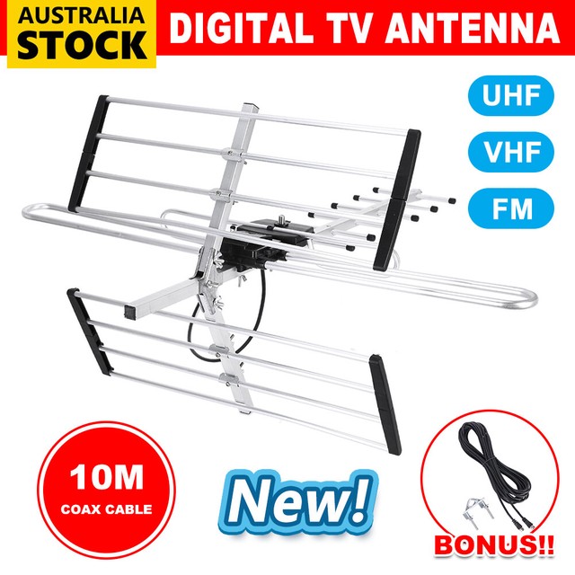 NEW CREST AMPLIFIED INDOOR DIGITAL TV ANTENNA HDTV BUILT IN SIGNAL AMP  PORTABLE 9314866042168 | eBay