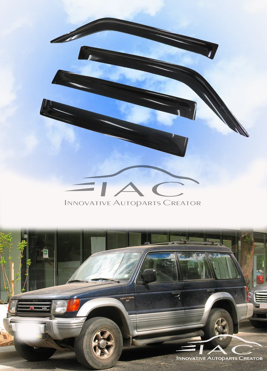 For Mitsubishi Pajero 91-99 Window Visor Vent Sun Shade Rain Guard Door  Visor | eBay