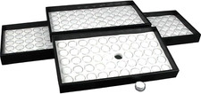 200 Gem Jars White Foam Display  Stackable Tray