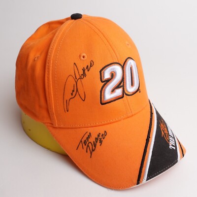 Autograph Tom Dean Lead Mechanic Tony Stewart #20 NASCAR The Home Depot Hat