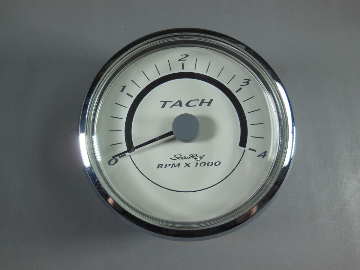 Sea Ray Tachometer OEM 4000 RPM Gauge 1952907 8M0039977 VDO