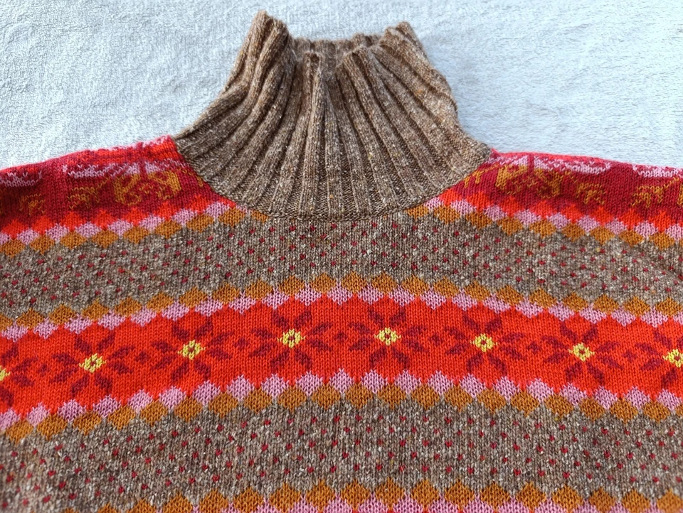 Suéter Oilily Niños Niñas Multicolor Lana Seda Cuello Tortuga Talla 128 (8 Años) Foto 3 de 4