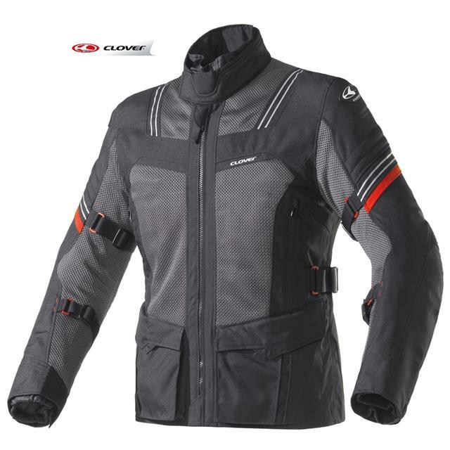 GIACCA MOTO INVERNALE CON PROTEZIONI CLOVER VENTOURING-3 AIRBAG WP NERO