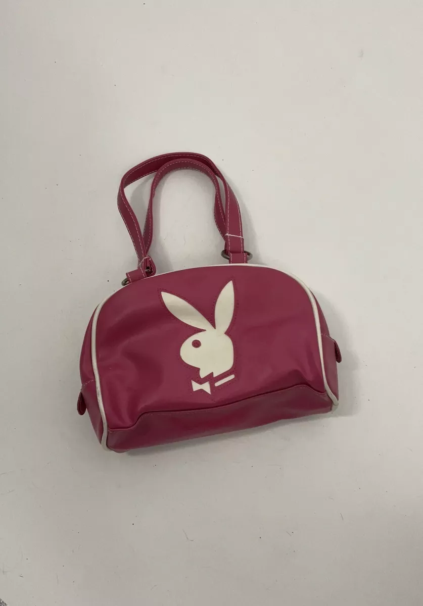 Vintage Y2K Pink PLAYBOY Bowler Bag Purse VTG