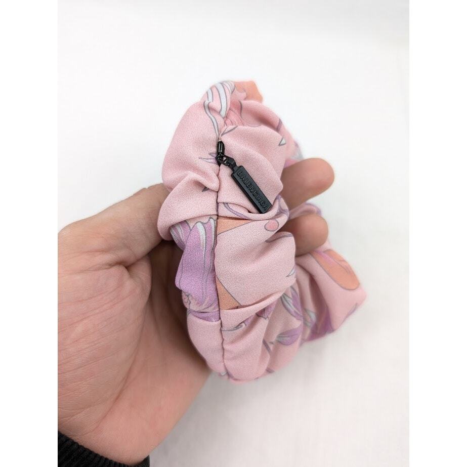 Balenciaga Zip Scrunchie Silk & Brass in Multicolor BNWT OS | eBay