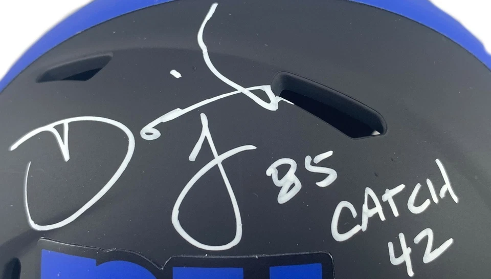 David Tyree autografado assinado inscrito Eclipse mini capacete New York Giants PSA - Imagem 2 de 4