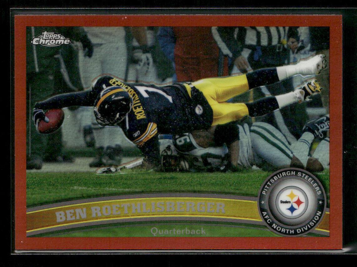 2011 Topps Chrome #120 Ben Roethlisberger Orange Refractors