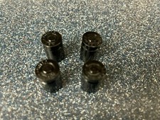 4 Black Aluminum Bullet Car Truck Air Tire Valve Wheel Stem Caps