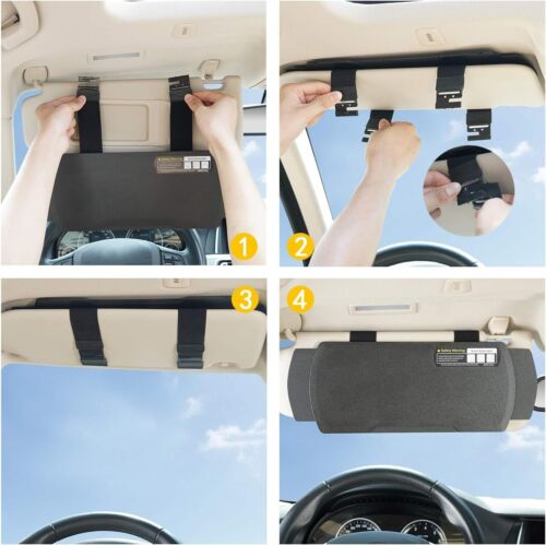 Car Visor Sunshade Extender, Window Shade, Anti-Glare Sun Blocker for Driver or - Picture 7 of 7