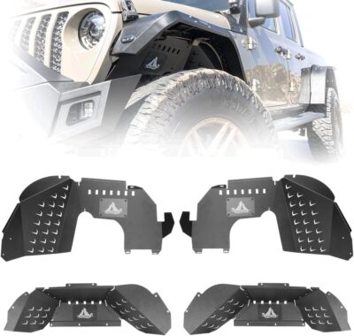 4pcs Front + Rear Inner Fender Liners Kits for 2019-2026 Jeep Gladiator