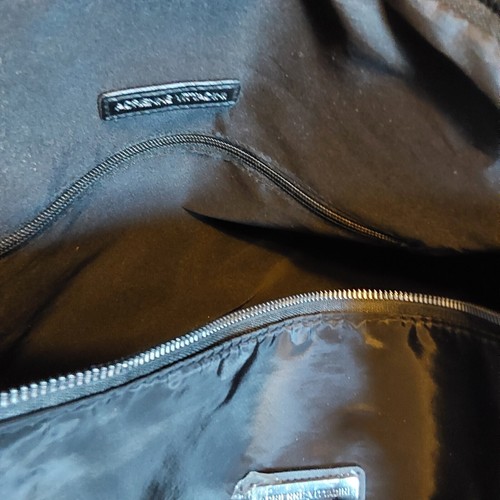 NWT Adrienne Vittadini Black Haute Heritage Zip Fully Lined Duffel Bag msrp$360 - Picture 8 of 9