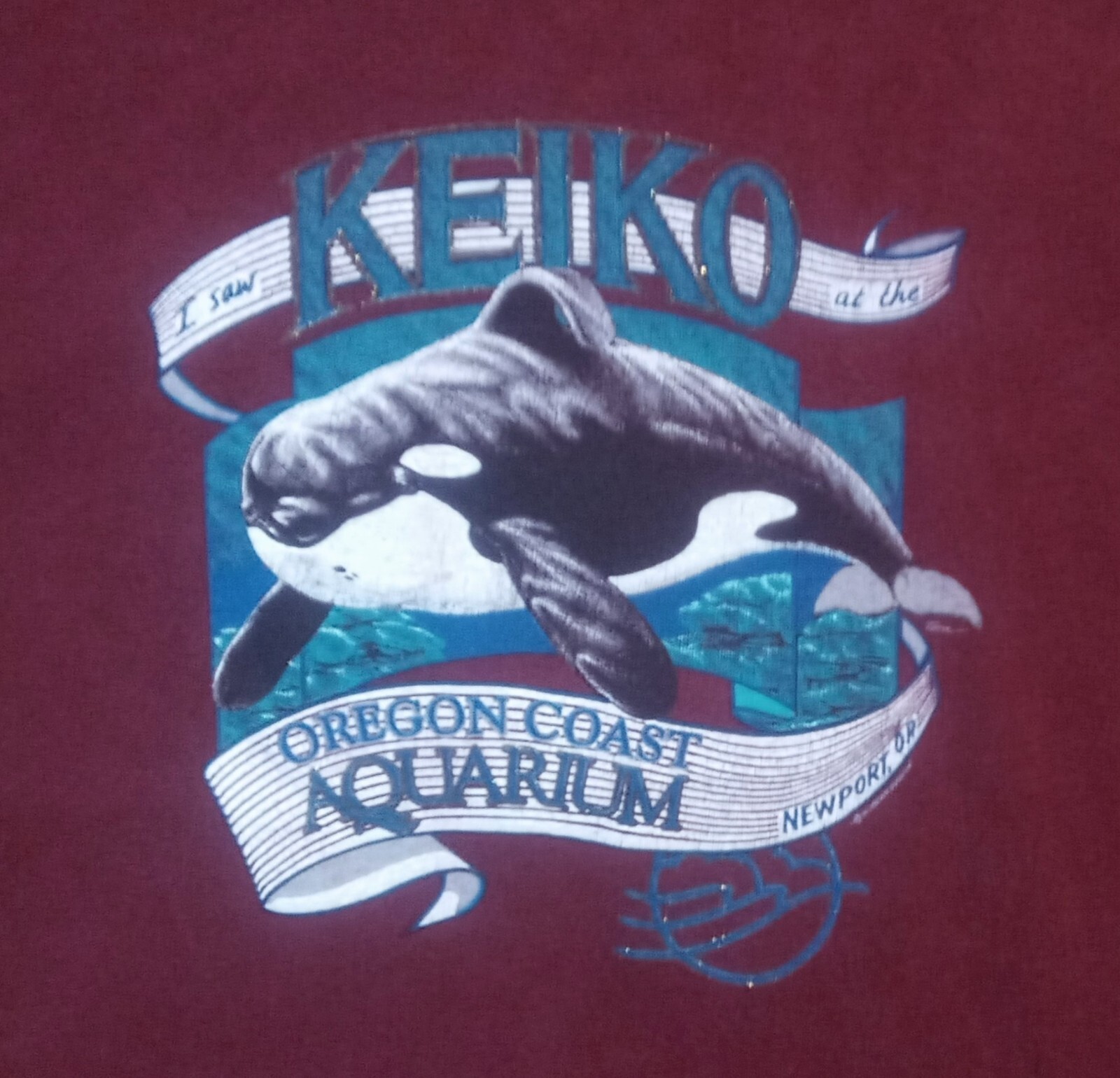 Vintage Keiko Orca Whale Free Willie T shirt M Oregon… - Gem