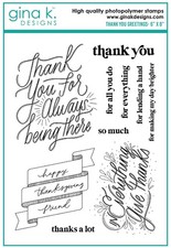 Gina K Designs Stamp Sets 6" x 8"