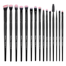 15Pcs Professional Eyeshadow Brushes Set,Labled Eye Brush Set Kit Essential for