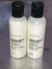Lot of 2 Avon Moisture effective hydra Eye Make Up Remover Lotion 2 oz