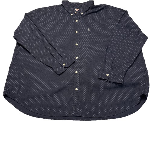 Levi's Men’s Button Down Ditzydot Nightwatch - Blue Size 3XL One Pocket Shirt - Picture 3 of 19