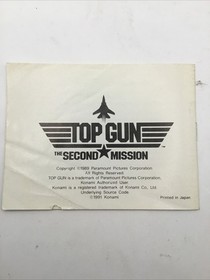 Top Gun The Second Mission Nintendo NES Game KONAMI PAL