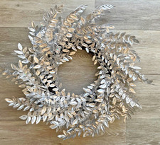Elegant Christmas Wreath By John Lewis - Winter Fayre - Silver Leaf Wreath
