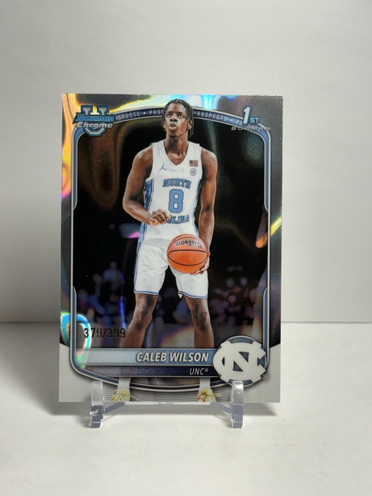 2025-26 Bowman Chrome University Caleb Wilson 1st Lava Refractor /399