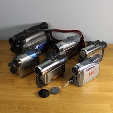 Lot of 6 Broken Camcorders - FOR PARTS/REPAIR LOT - Mixed Brands  Formats READ