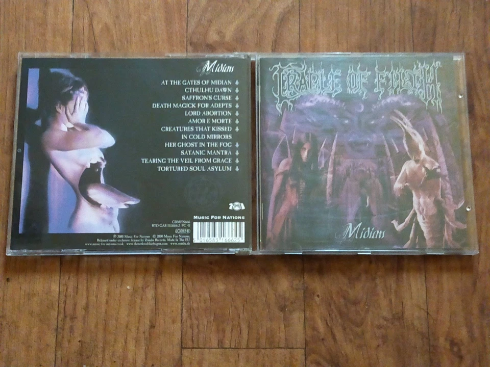 Cradle Of Filth- Midian, Original-CD 2000 (Carach Angren, Hecate Enthroned)