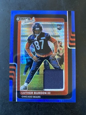 2025 Donruss Optic Threads Luther Burden 3 Blue Hyper DTBH-LBN 