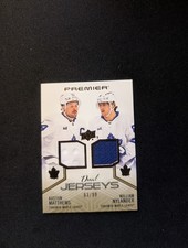 2024-25 UD Premier Hockey Dual Jerseys  Auston Matthews/William Nylander /99