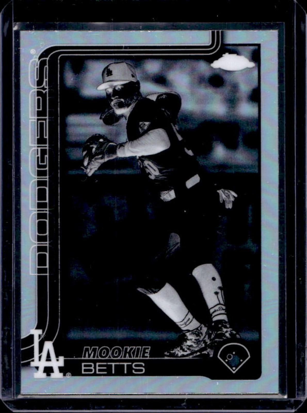 2025 Topps Chrome Mookie Betts Negative Refractor #50 Dodgers