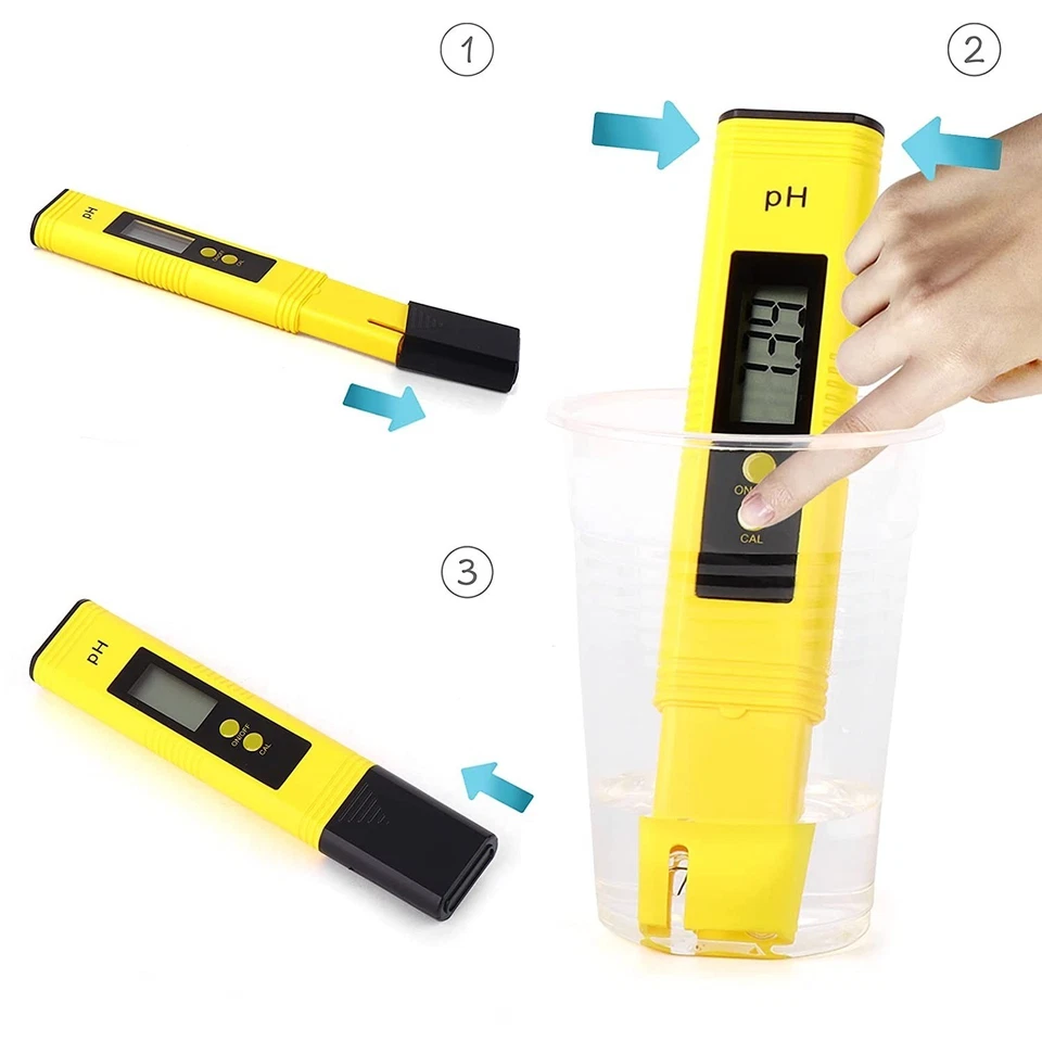 PH Messgerät Wert Wasser Digital Messer Tester Aquarium Pool Prüfer pH 0-14 - Bild 4 von 4